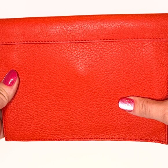 Celine Red Tie Knot Leather Purse and Pouch - Picture 15 of 15